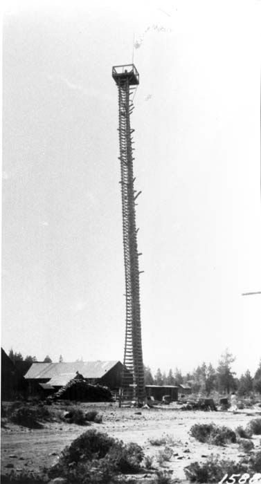 Courtesy of National Interagency Fire Center; Forest Fire lookout circa 1910s-1960s